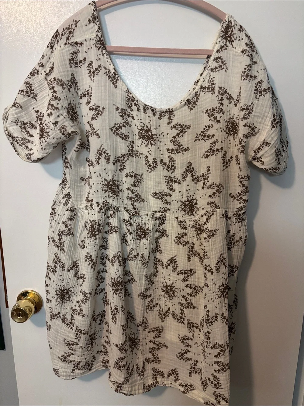 Coastal New England Summer Free People Summer 100% Cotton Pattern Dress Medium